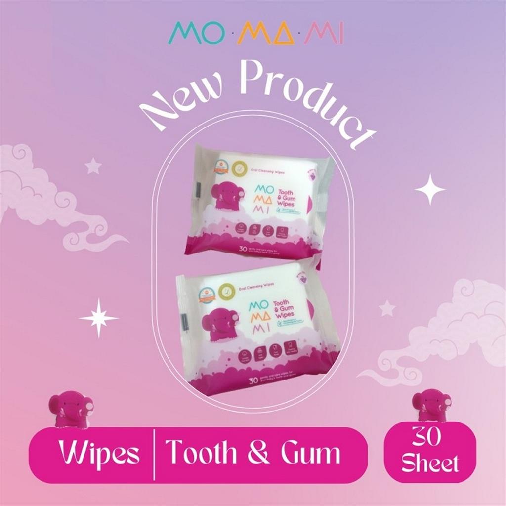 MoMaMi Tooth and Gum Wipes 30s Tisue Basah Bayi 136325 30 s