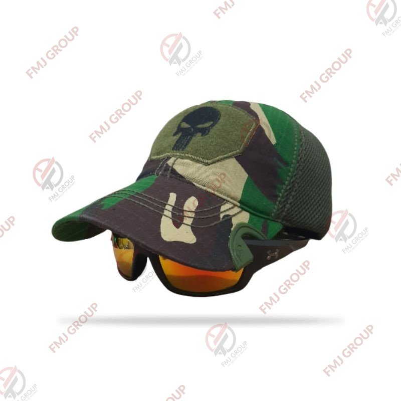 Topi Coak Tactical Punisher Premium / Topi Tactical Punisher Baseball Cap / Topi Baseball Coak Punisher - Loreng Malvinas