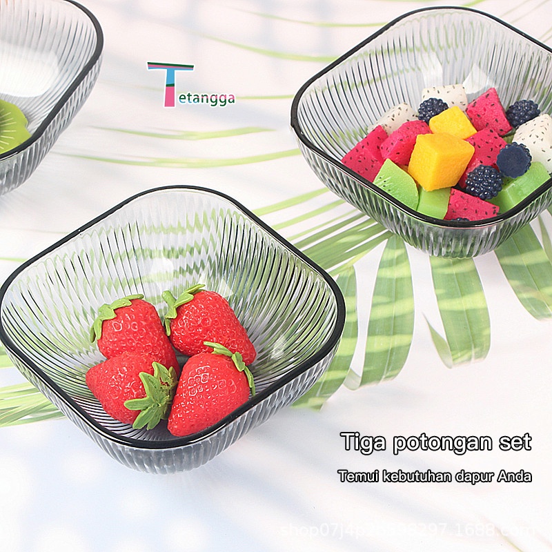 2PCS Mini Kecil Favorite Elegant Soup Sup + Gelas Royalex Teh Kopi Kaca Buatan Keluarga