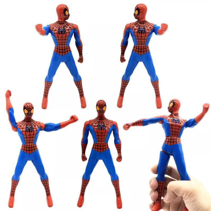 5styles Spiderman Hulk Ironman Captain America Angka Mainan Set Anak Anime toy Avengers Movie Joint Boneka Bergerak