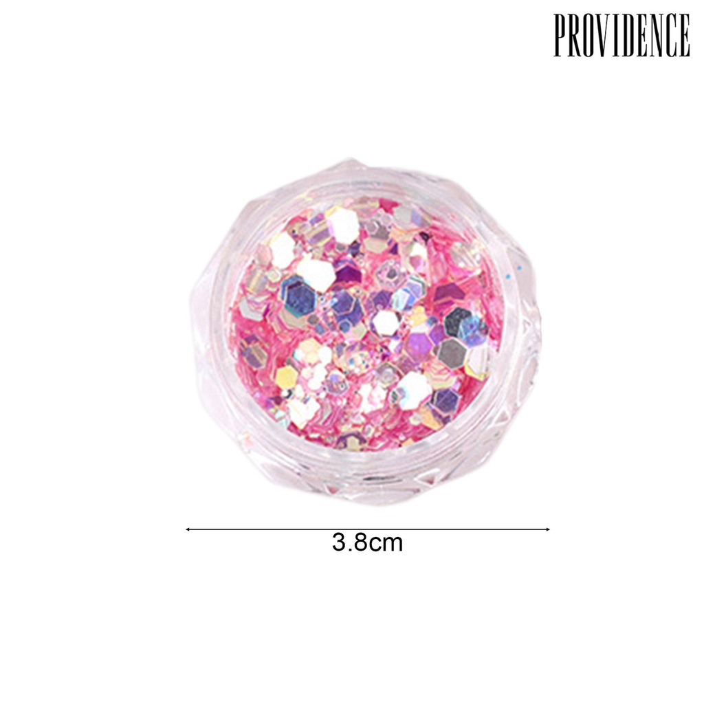 Providence 6kotak/Set Nail Sequin Macaron Color Shining Removable DIY Nail Art Dekorasi Serbaguna Manicure Design Bentuk Campur Paillette Perlengkapan Kuku