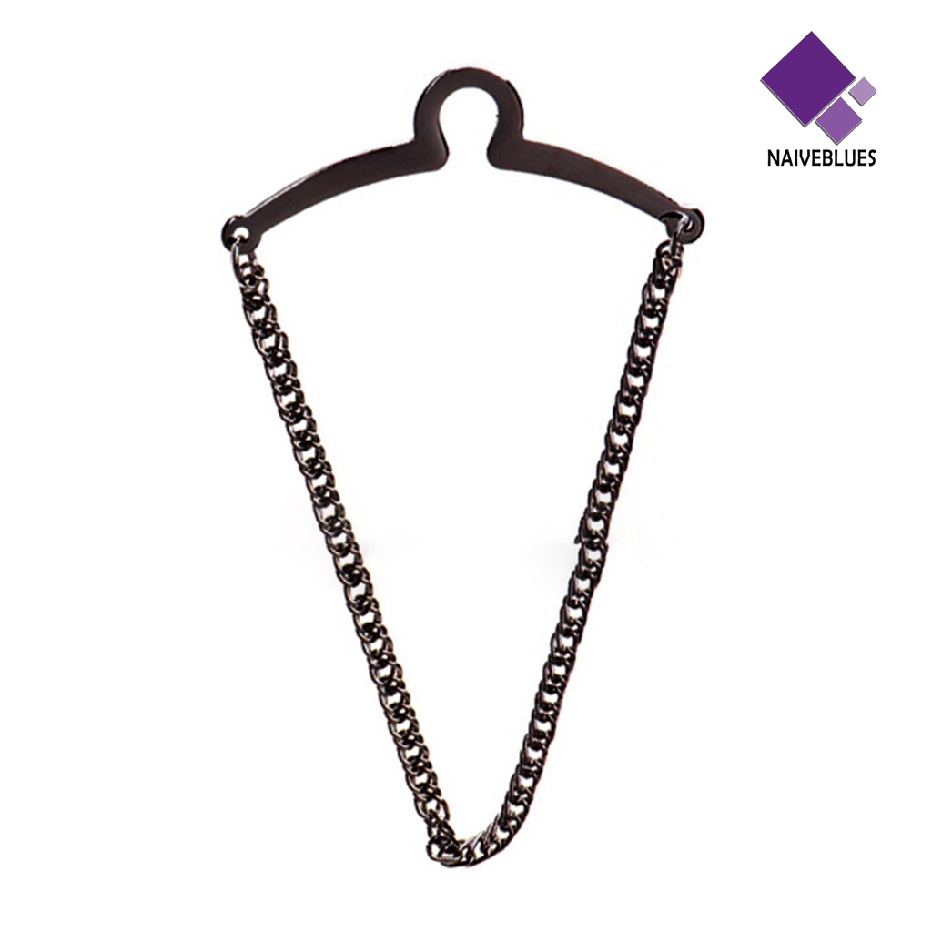 &lt; Naiveblues &gt; Tie Pin All Match Anti Karat Mencegah Kendur Tidak Oksidasi Memperbaiki Pria Tie Tack Clip