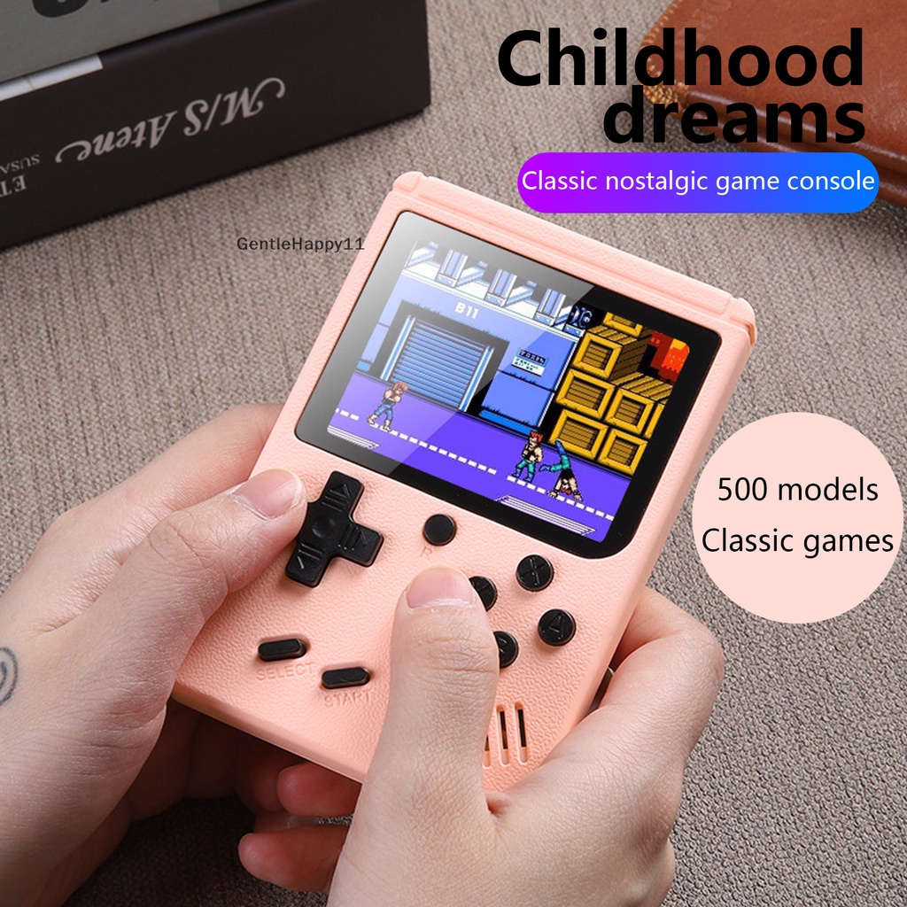 Gentlehappy Mini 500in1 Handheld Game Portable Konsol Game retro Pemutar Canggih Boy Game id