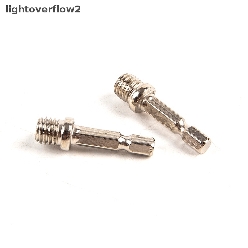 [lightoverflow2] 1pc 1per4set4 Hexagon Connecg Rod Adapter Bor Chuck M10 Sambungan Disc Poles [ID]