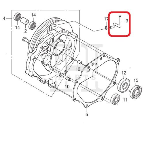 SELANG HAWA GARDAN CVT TUBE MISSION BREATHER SPACY FI 11211-KZL-930 ASLI ORIGINAL AHM HGP HONDA