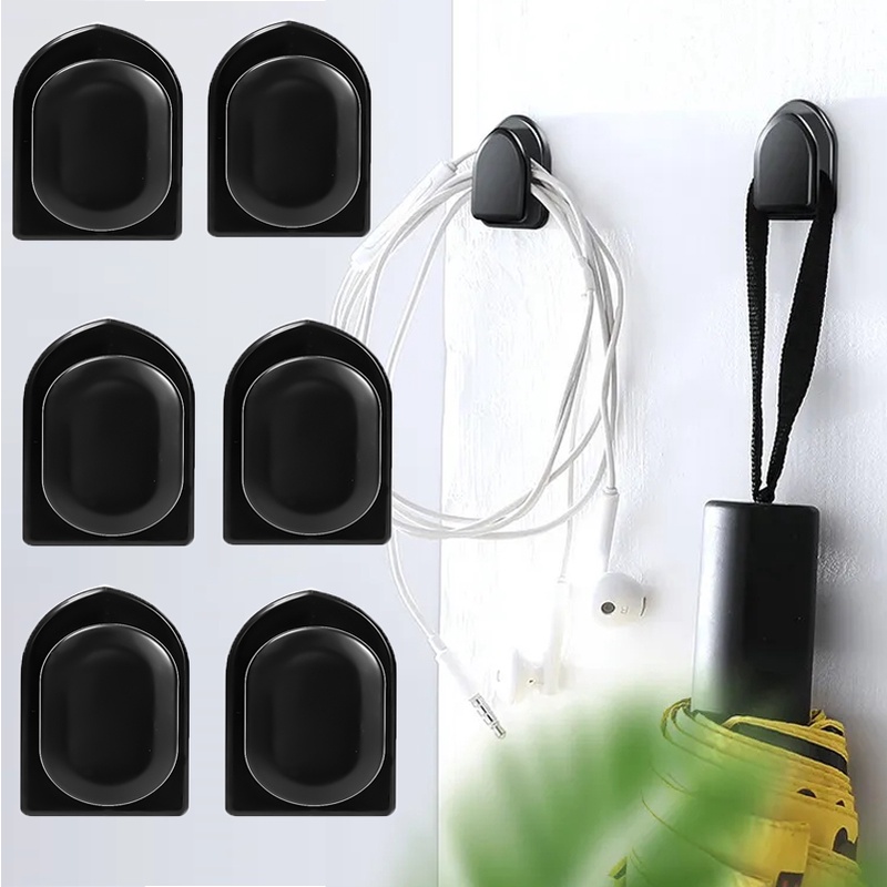 Universal Mobil Dipasang Tak Terlihat Perekat Kait Mini Penyimpanan Kait DIY Dashboard Mobil Atur Klip Multifungsi Penyimpanan Rumah Dinding Gantungan Hook