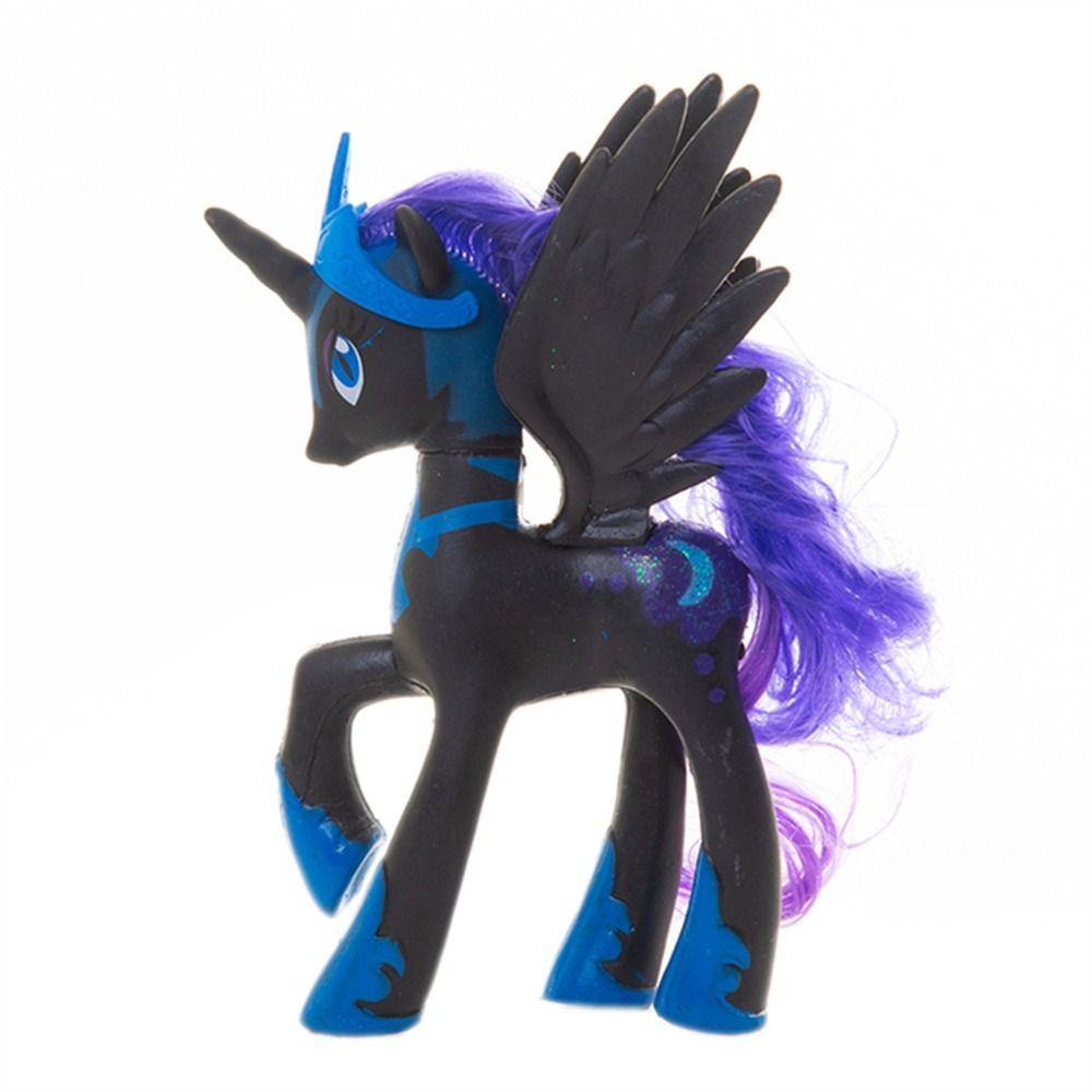 Hadiah Ulang Tahun Mainan Model Kuda Poni Kecil Agustina Untuk Anak Unicorn Sparkle Kuda Mini Fluttershy Action Figure