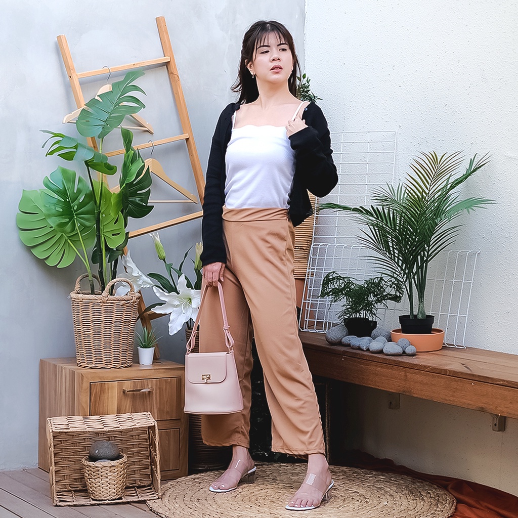 Celana AFI Kulot Leony Crepe Polos / Zamzam Cullote (tidak ada kantong)