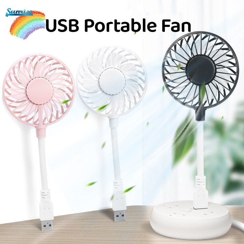 Adjustable Stylish Indah USB In-line Kipas Angin Multifungsi Musim Panas Pendingin Kantor Asrama Desktop Luar Ruangan Portabel Saku Silent Mini Fan