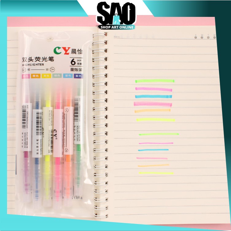 

SAO - S5821 1 Set Stabilo Warna Warni / Stabilo Warna / Highlighter Warna Warni Lucu / 1 Set Stabilo Highlighter Warna Lucu