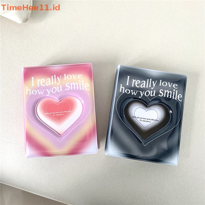 Timehee Love Heart 3inch Kpop Tempat Photocard Album Foto Kartun Star Chasing Album ID