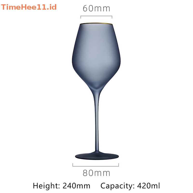 Timehee 1Pc Frosted Crystal Champagne Cup Gelas Cocktail Gelas Anggur Merah Goblet ID