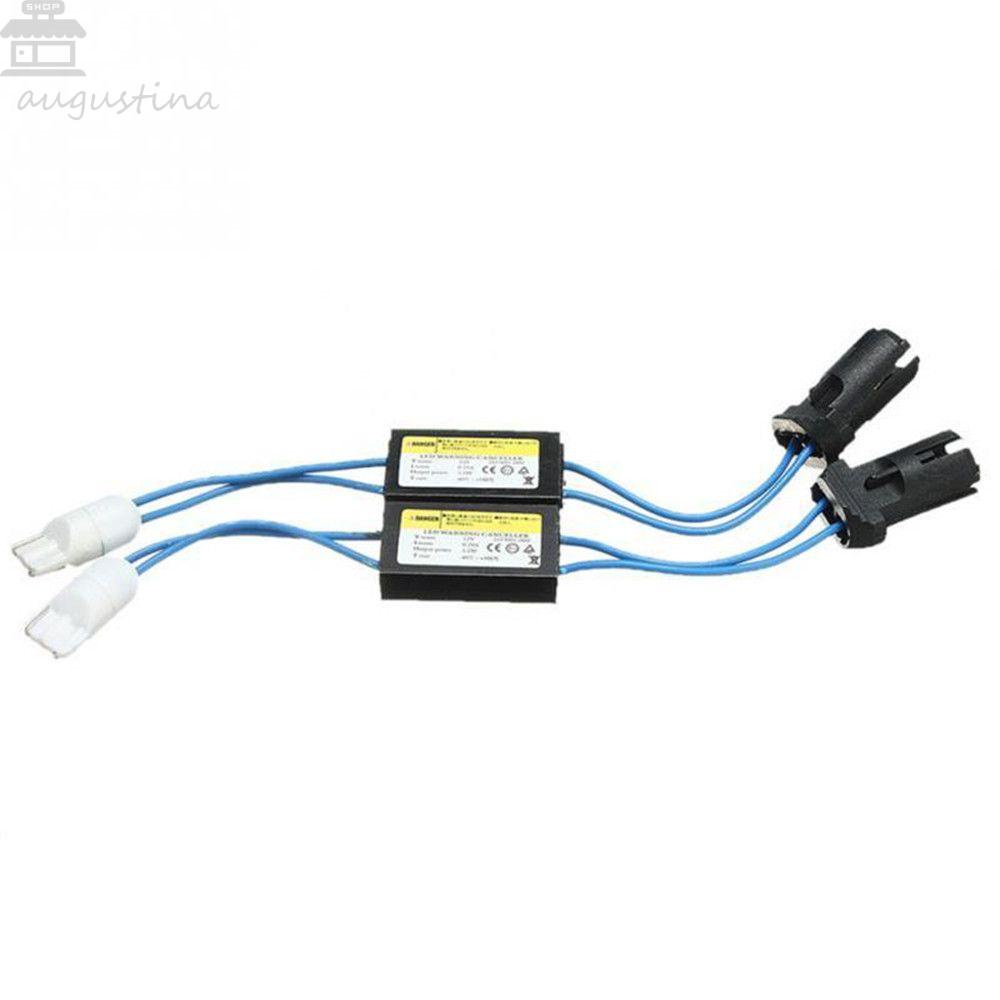 Agustina 2pcs Suku Cadang Motor Kualitas Tinggi Untuk T10 W5W Fix Error Decoder Load Resistor