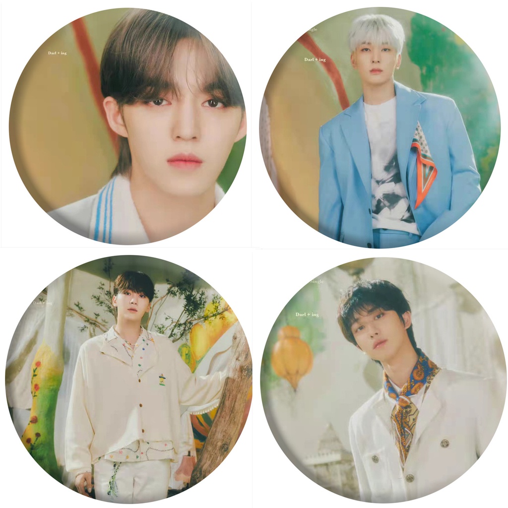 1pc SEVENTEEN Gantungan Kunci Cermin Digital Single Album Darl+ing Key Ring Gantung Atas