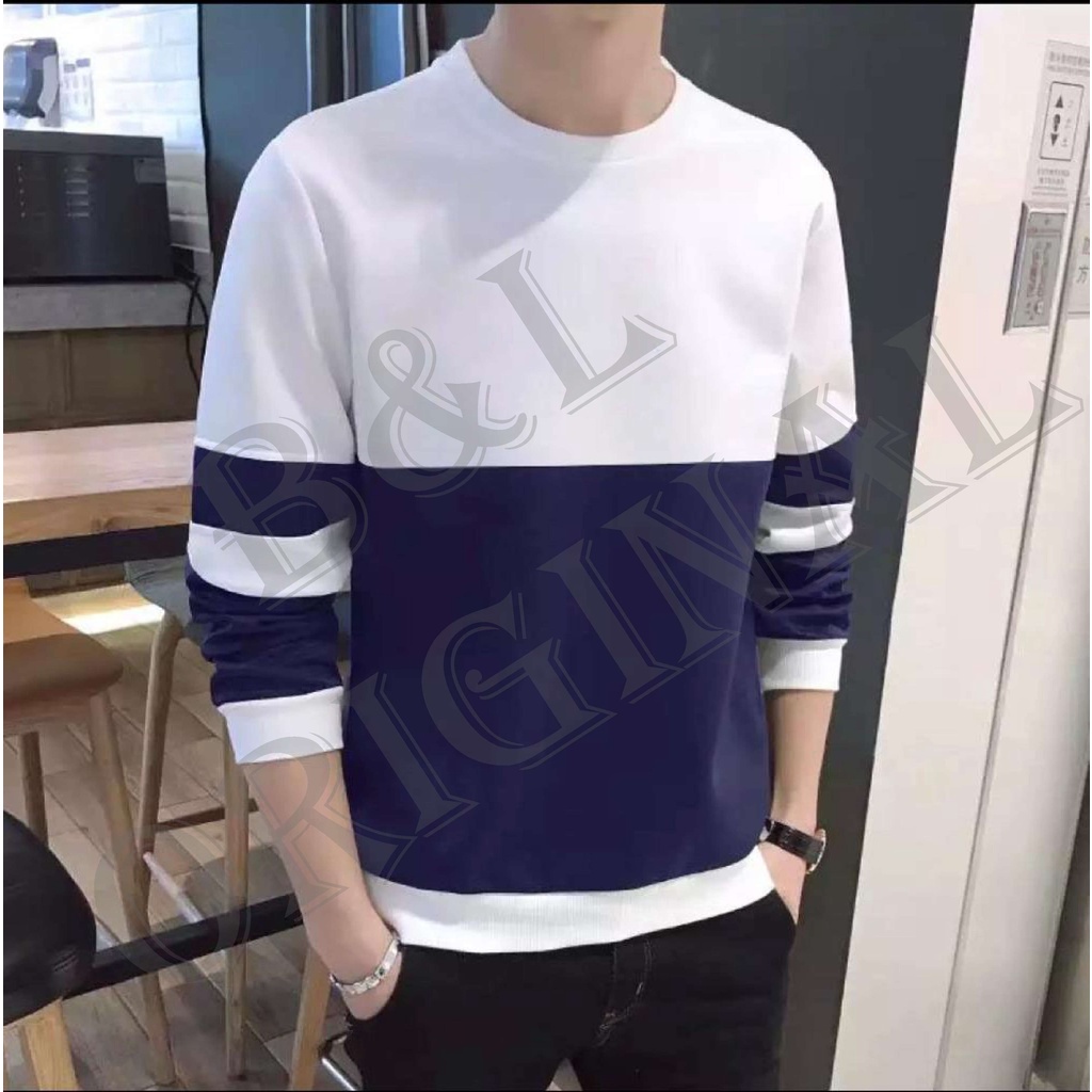 Bisa Bayar Di Tempat/ BS//COD// BAJU KOMBI//T-SHIRT TANGAN PANJANG//FASHION PRIA GOOD QUALITY