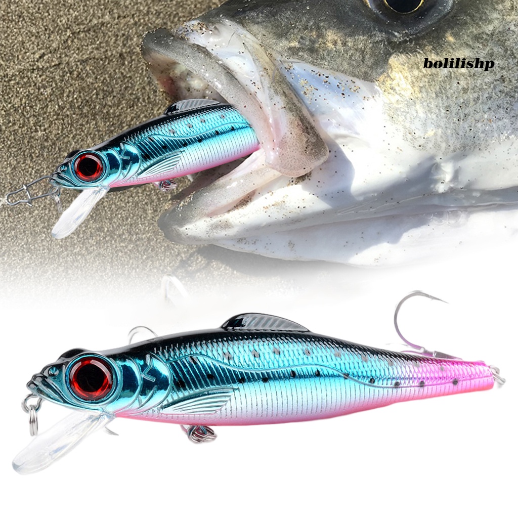 Bo-17g Umpan Pancing Keras Tenggelam Kait Stainless Bentuk Hidup Instalasi Mudah Pengerjaan Halus Umpan Simulasi Crankbait Bentuk Hidup 3D Mata Realistuc Umpan Ikan