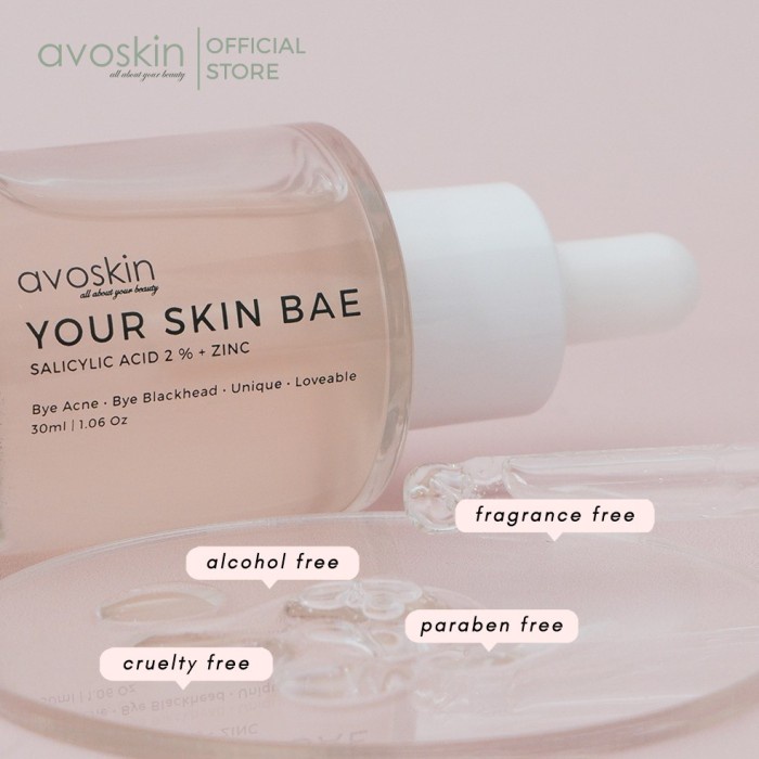 Avoskin Your Skin Bae Salicylic Acid 30ml-Untuk Kulit Komedo Serum / Jerawat / Berminyak