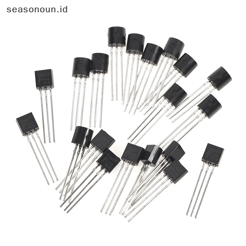 Seasonoun 20pcs Z0607 Z0607MA TO-92 Triac 0.8A 600V Triacs Thyristor 0.8 Amp 600volt.