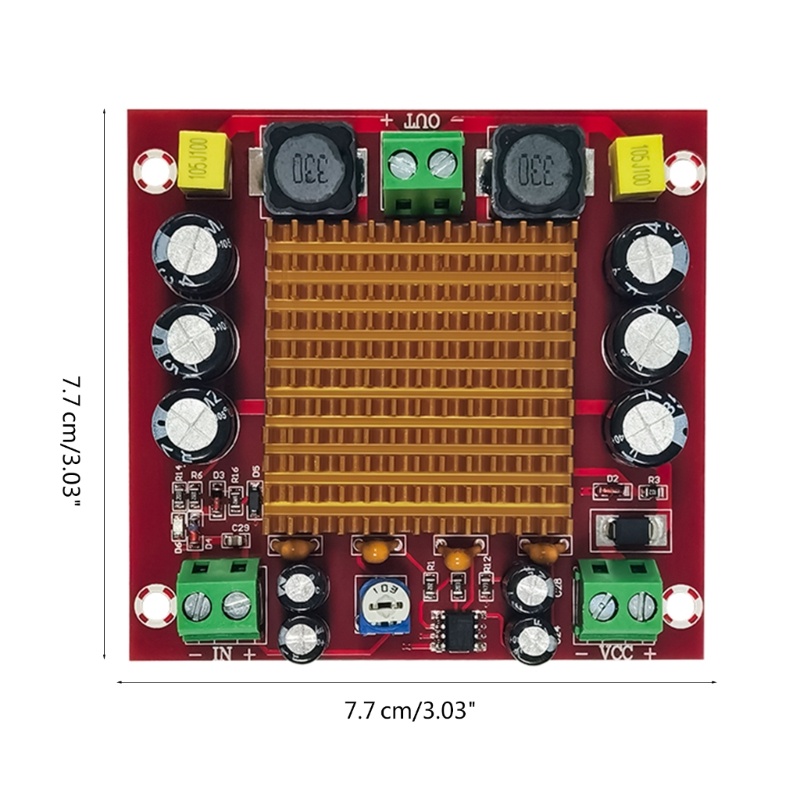 Gro Papan Amplifier Digital XH-M544 Mono- Channel Power AMP-Module Dengan Preamplifier