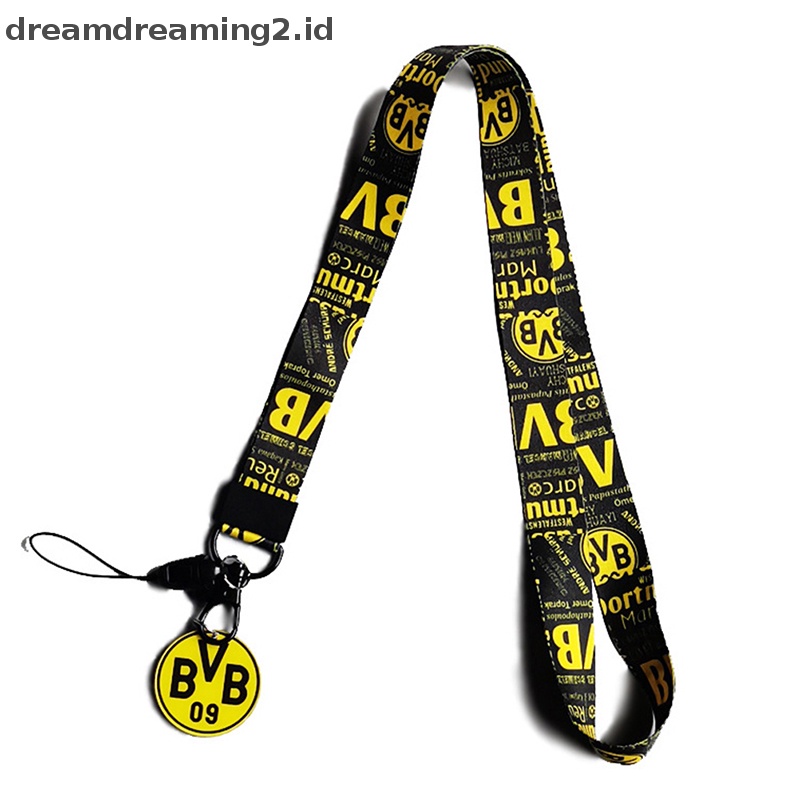 (drea) Football Phone Strap Lanyard Keychain Phone Charm Rantai Anti Hilang Dekorasi//