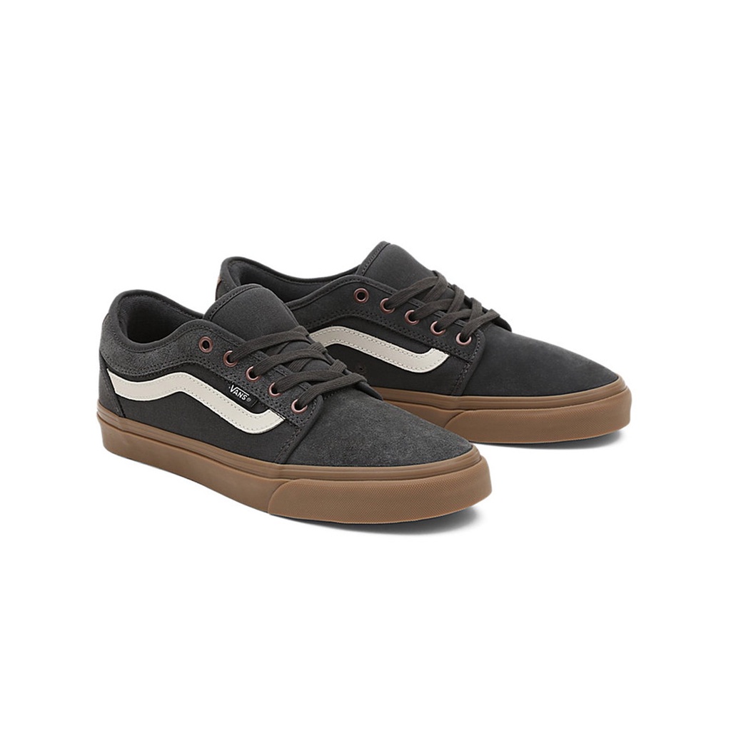 SEPATU VANS OFF THE WALL | CHUKKA LOW SIDESTRIPE DARK GREY GUM
