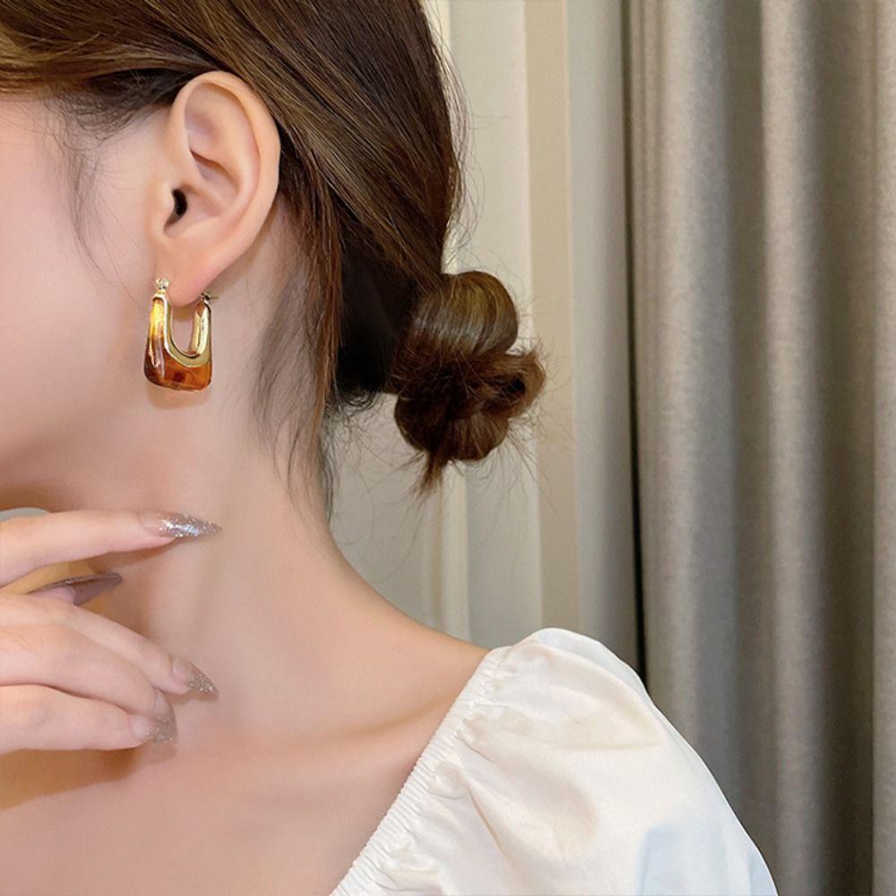 Mxbeauty Anting Wanita Trendi Elegan Indah Geometris Klasik Alloy Stud Earrings