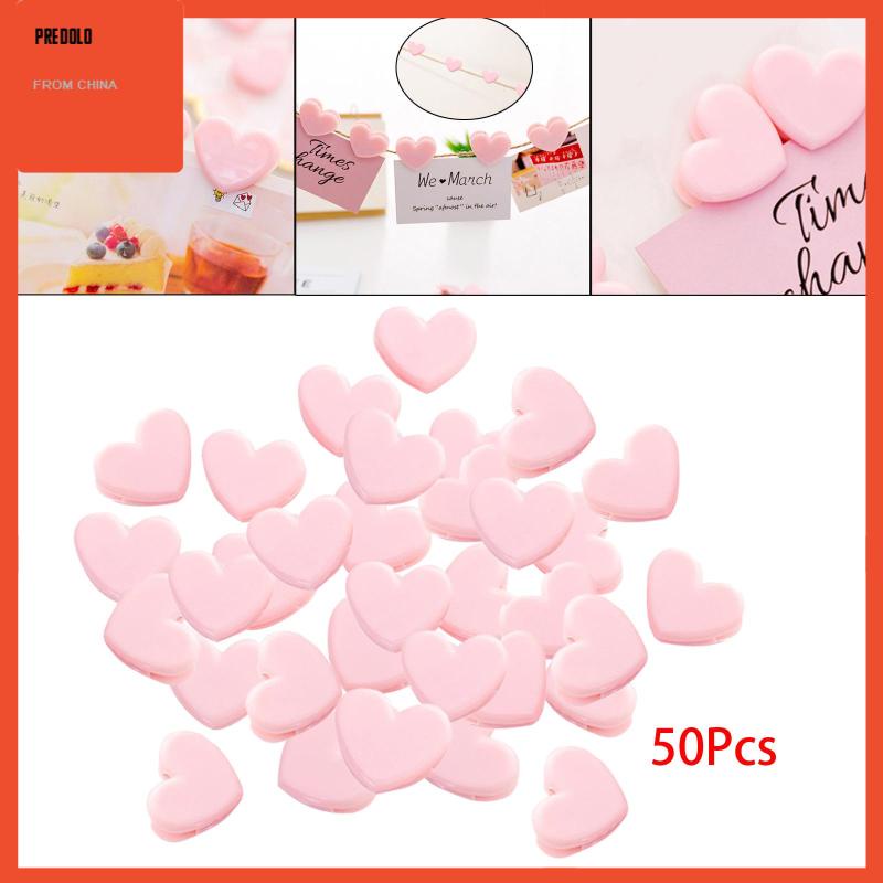 [Predolo] 50pcs Klip Segel Makanan Kantong Makanan Sealing Clamp Penjepit Compact Lucu Untuk Kantor