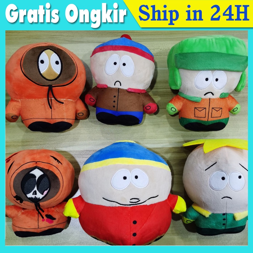 18cm Boneka Kidrobot South Park Phunny Kyle Kenny Cartman Stan Plush Figure Toys Plushies Gift Maina