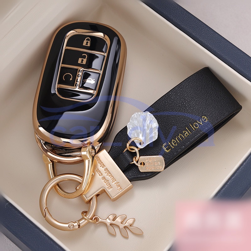 Kasus Kunci TPU Penutup Jarak Jauh Mobil Gantungan Untuk Honda Civic 2022 Cangkang Pelindung Car Remote Key Case