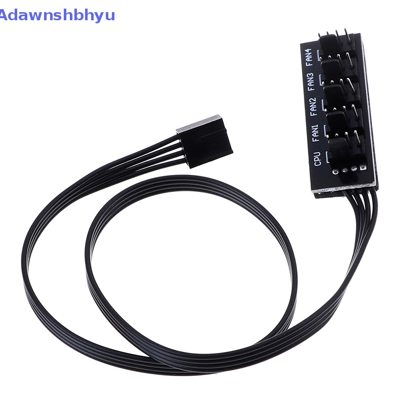 Adhyu 40cm 1sampai5 4-Pin molex TX4 PWM CPU cooling fan splitter adapter Kabel Listrik ID