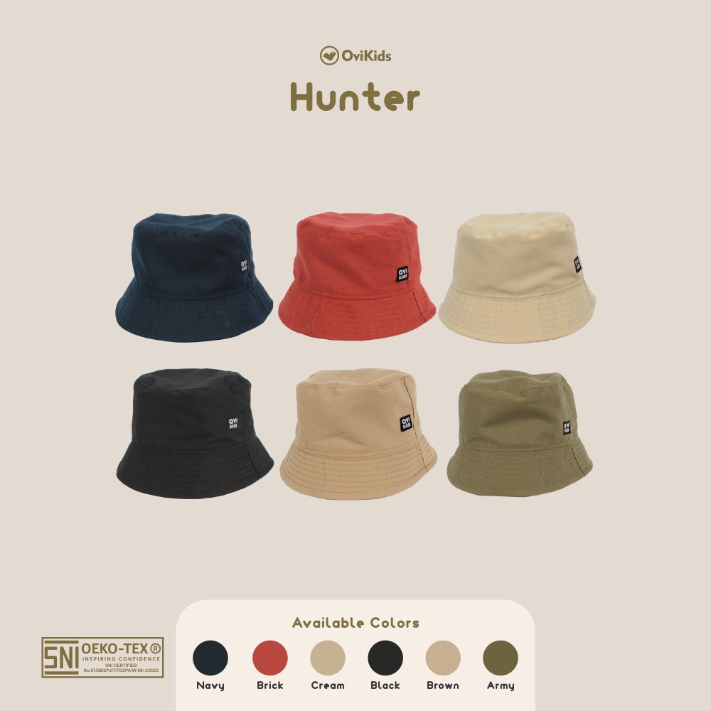 OVIKIDS BUCKET HAT HUNTER / TOPI ANAK LAKI LAKI DAN PEREMPUAN