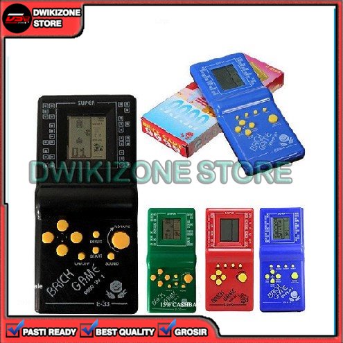 [GROSIR] MAINAN ANAK GIMBOT BRICK GAME PAD LCD POP STATION GEMBOT TETRIS GAMEBOY