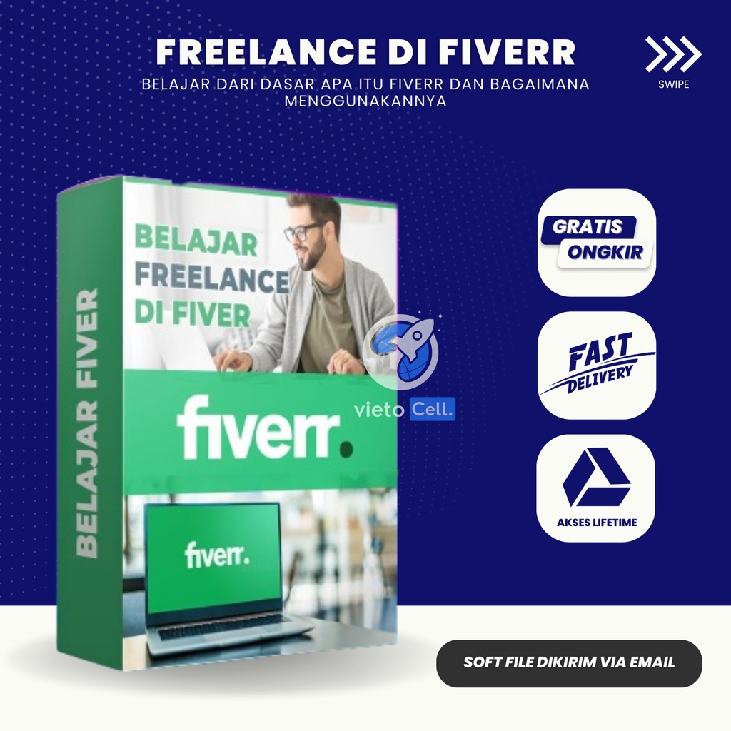 BELAJAR FREELANCE DI FIVERR - Kelas Fiverr Materi Full Lengkap Layanan Digital Vieto Cell