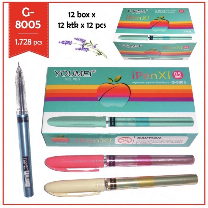 

pen gel ipen 11 body metalik isi 12 pc -Zilong