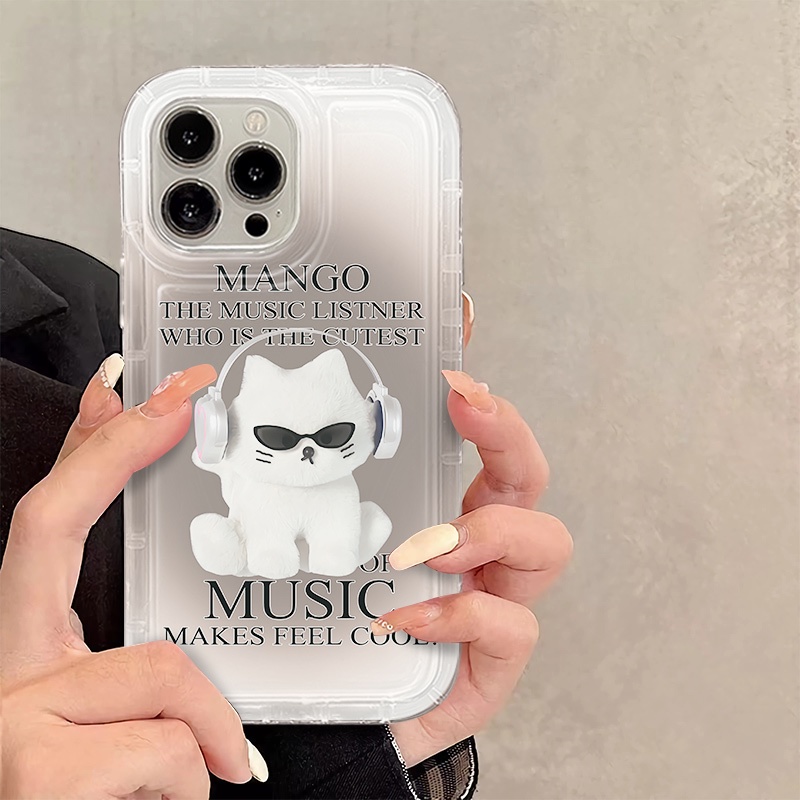 IPHONE Casing Ponsel Lembut Kucing Lucu Kompatibel Untuk Iphone14 13 11 12 Pro XS Max X Xr7 +8 Plus Casing TPU Silikon Shockproof Cover