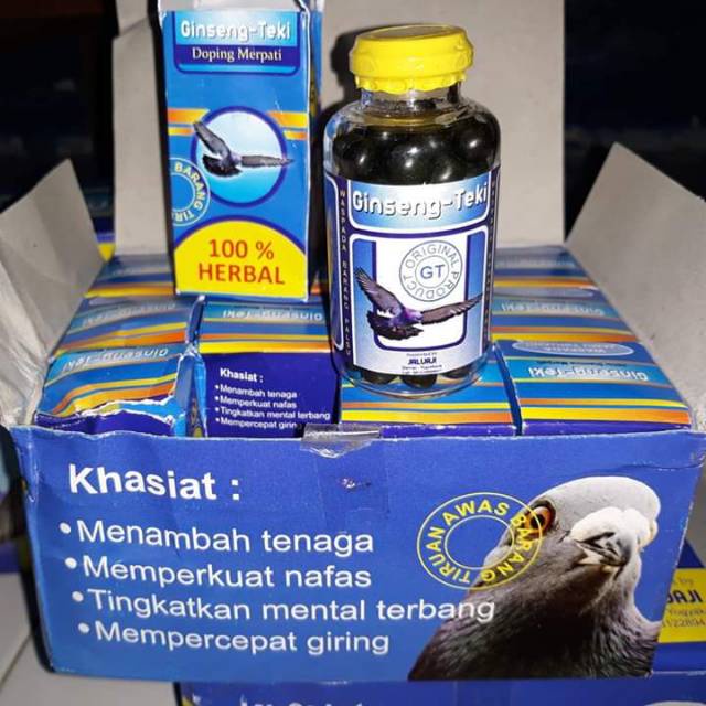 JUAL GINGSENG TEKI JALU AJI 1 BOTOL VITAMIN DOPING BURUNG MERPATI DARA BALAP MENAMBAH STAMINA