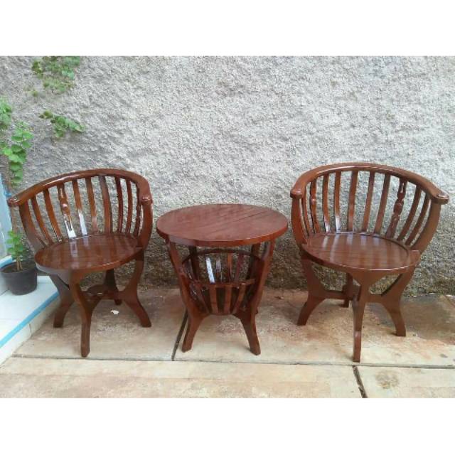 TERMURAH Kursi teras jati /kursi teras mangkok/kursi jati