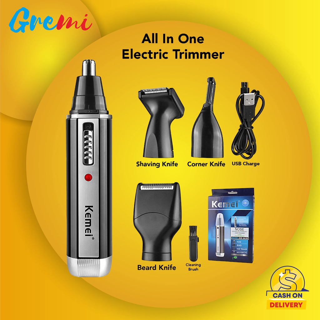 All in One Trimmer Alat Cukur Rambut Jenggot Kumis Bulu Hidung Alis Serbaguna