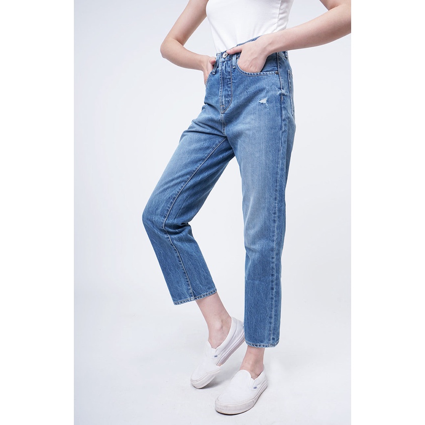 Logo Jeans Celana Jeans Wanita Hi-Loose G3 Series Light Blue Hi-Waist Handmade 43LG3L3LL