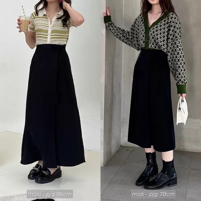 BEFAST - ZEC OOTD WANITA ROK RERA / Odila Skrt CRINCLE / Rok Maxy Model Terbaru / Pakaian Casual Wanita Remaja ABG / Outfit Daily Wanita Hijab Style / Rok Polos Formal Trendy / OOTD Ala Wanita Korean Style