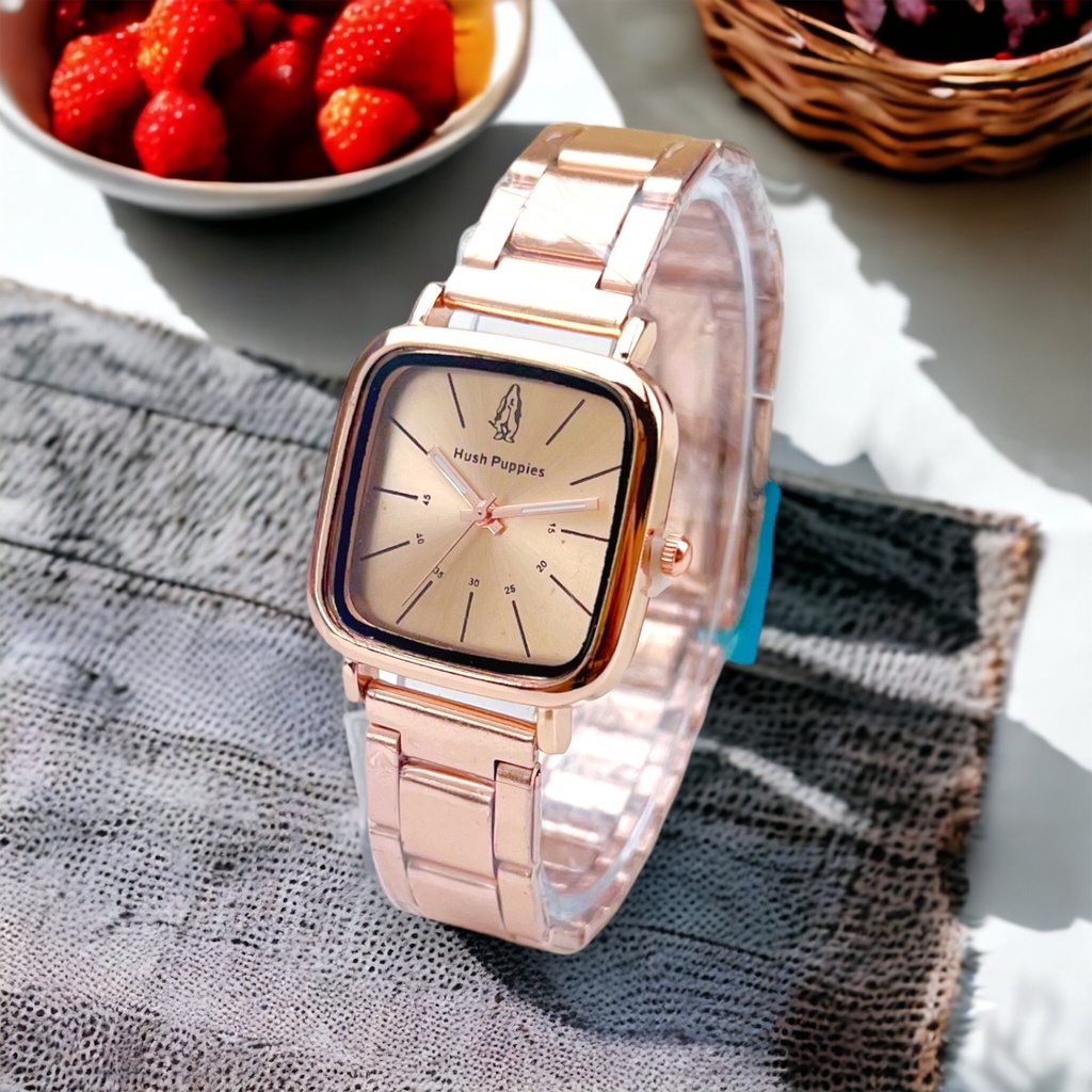 COD✅ Jam Tangan Wanita Rantai Segi HP Polos Ready Warna Harga Grosir   S1289N