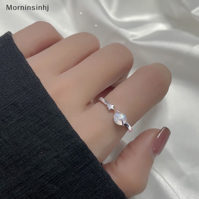 Mornin Cincin Pasangan Baru Happy Planet Astronot Moonstone Pasangan Pasangan Cincin Kepribadian Cahaya Pasangan Planet Luar Angkasa Astronot id