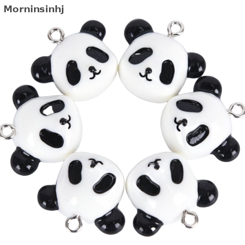 Mornin 20Pcs /Set Resin Panda Ch Liontin Temuan Perhiasan DIY Membuat Kerajinan Hadiah id