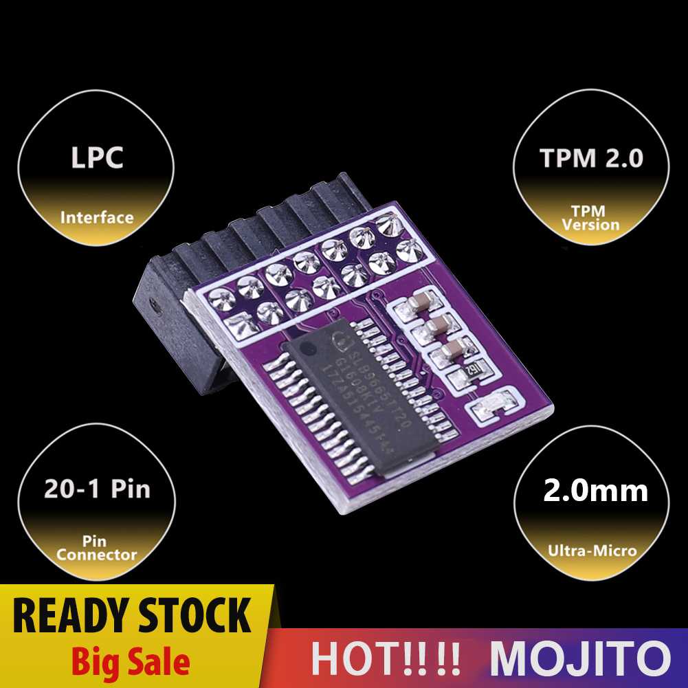 Kartu Remote Enkripsi 14Pin Antarmuka LPC GC-TPM2.0 Mini Untuk Tes Upgrade WIN11