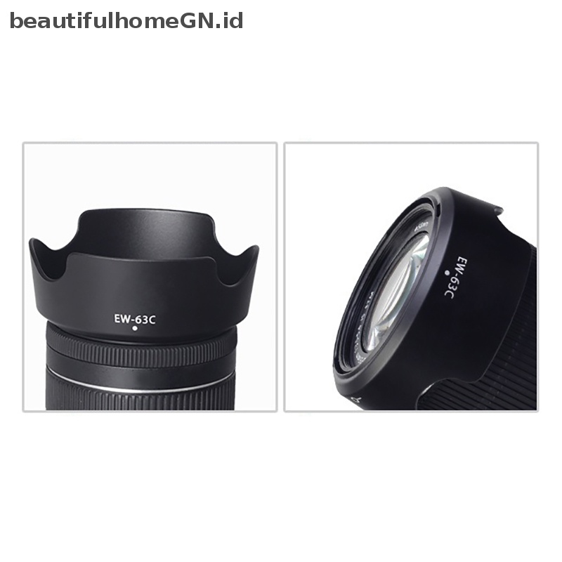 {Cantik} Kap Lensa Reversable EW-63C 58mm ew63c Untuk Canon EF-S 18-55mm f/3.5-5.6 IS STM Berlaku 700D 100D 750D 760D~