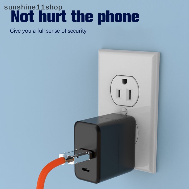 Sho 120W 6A Super Fast Charge Type-C Liquid Silicone Cable Quick Charge Kabel USB Untuk Xiaomi Huawei Samsung Pixel USB Bold Data Line N