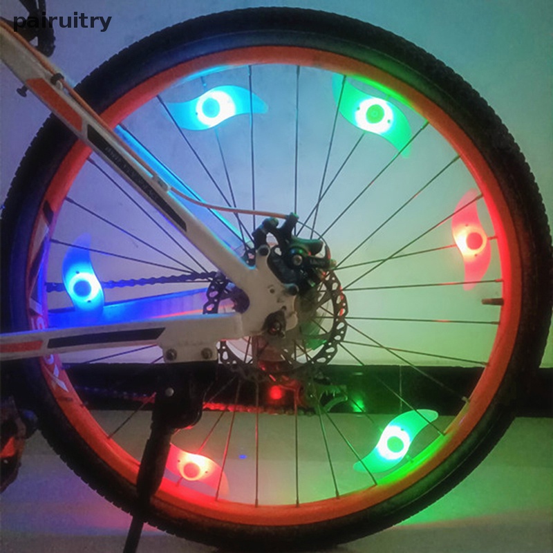 Prt Sepeda Roda Spoke Light Waterproof Balance Bicycle LED Ban Ban Lampu Flash Colorful Warning Lamp Aksesoris Sepeda PRT