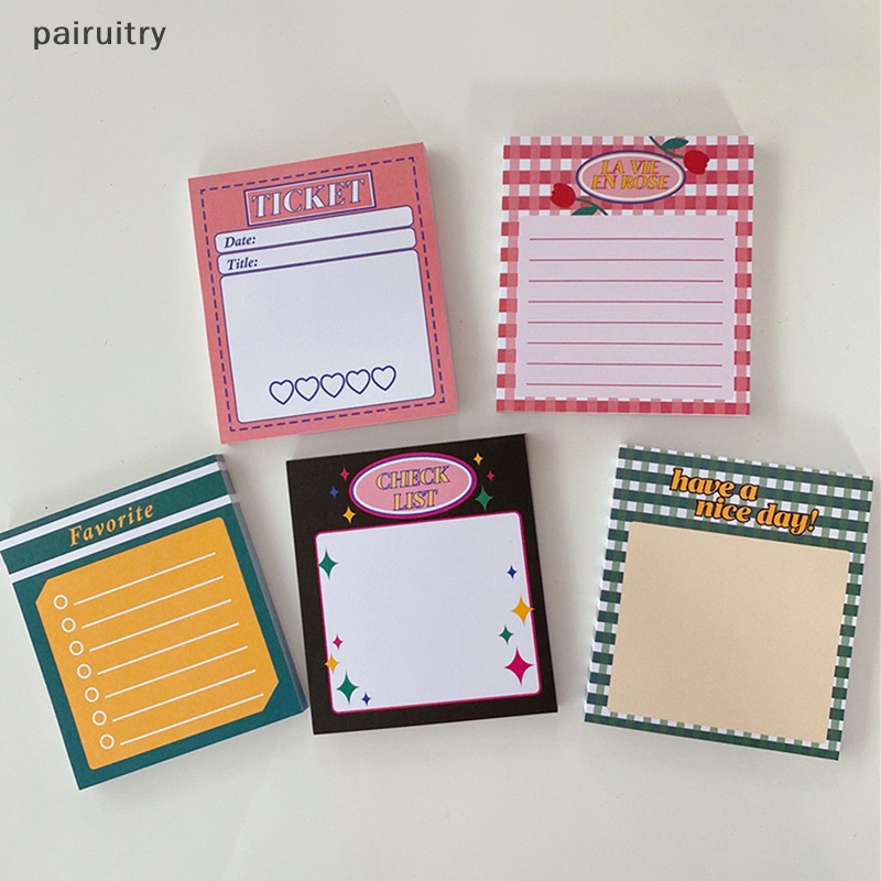 Prt 50lembar Jadwal Memo Pad To Do List Time Sticky Note Jadwal Planner Kantor PRT