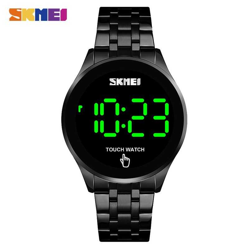 Jam Tangan Pria Cowok Cowo Digital Tali Strap Strap Stainless Steel Besi Anti Karat Kasual Original 