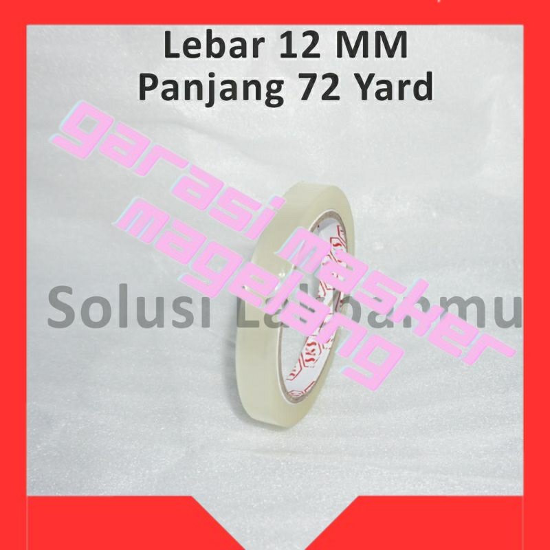 

SELOTIP/SOLASI/ISOLASI BENING ORLEE 1/2inch 72yard
